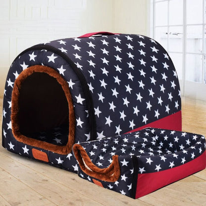 Portable Warm Pet Kennel Bed